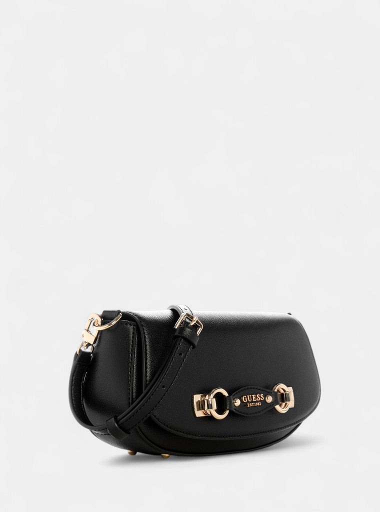 Black Mimina Flap Crossbody Bag | GUESS