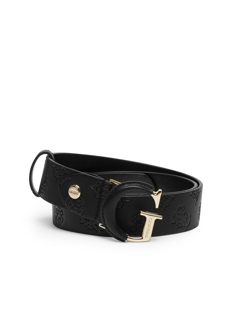 BW7577LEA15 Black guess logo g belt main image 1