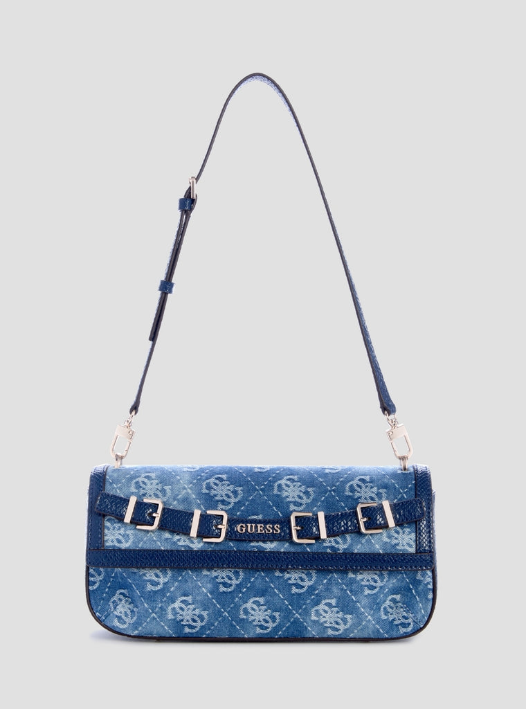 Blue Logo Dovie Flap Shoulder Bag | GUESS