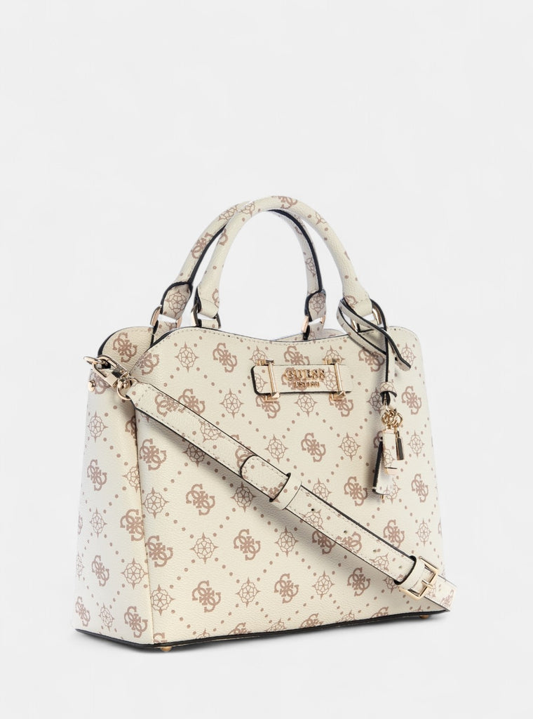 White Logo Silia Girlfriend Satchel Bag GUESS - Main Image