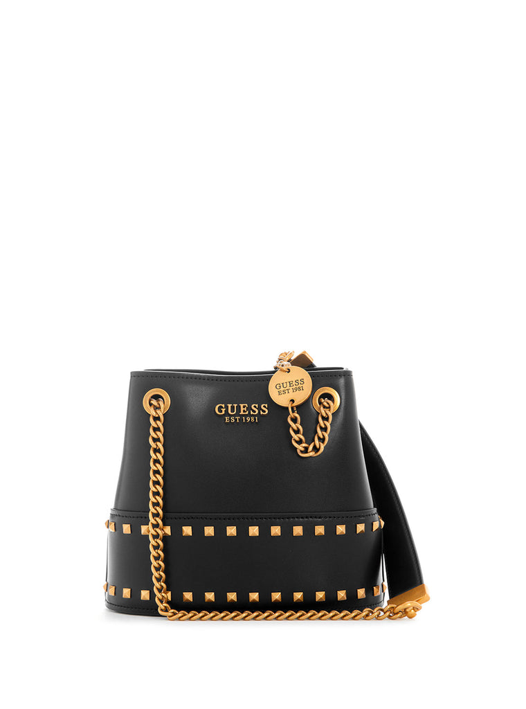 Black Iseline Bucket Bag GUESS
