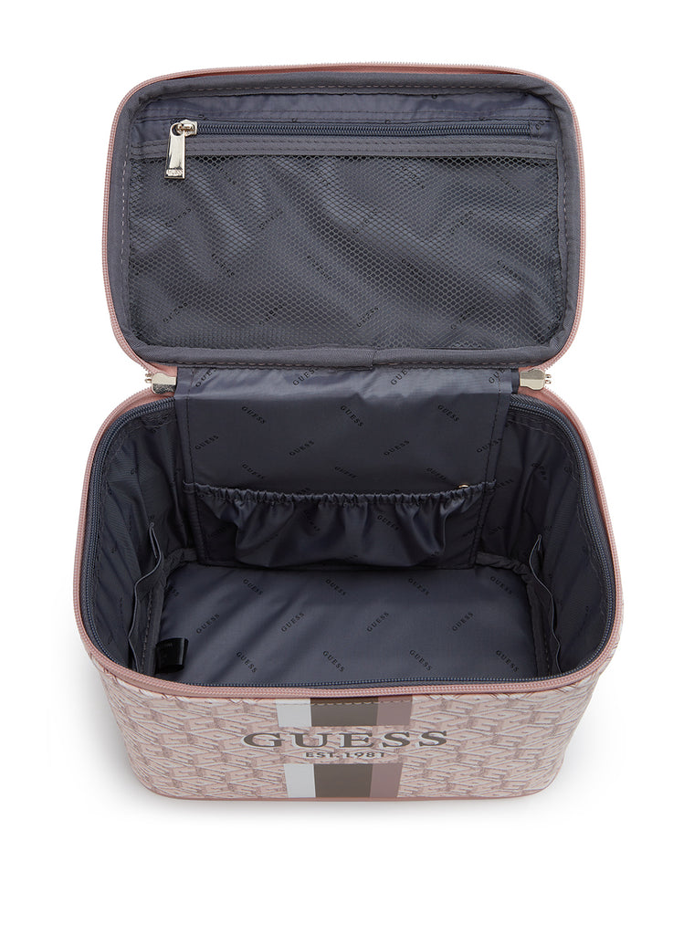 guess travel makeup bag Rose Logo Wilder Beauty Case