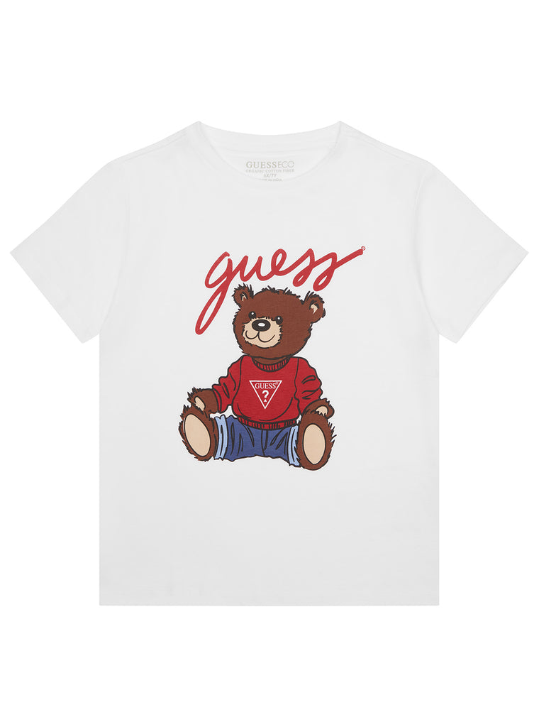 White Teddy Bear T-Shirt (2–7) | GUESS