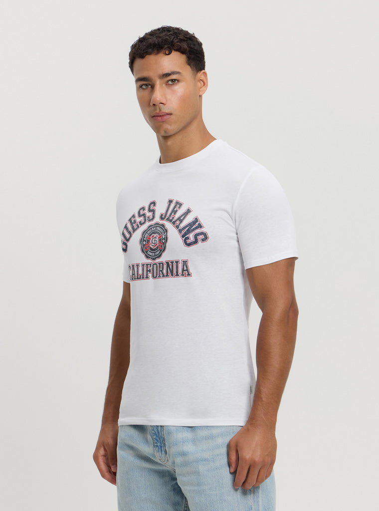 Guess Jeans Bianco Cotton Men T-Shirt main image 1