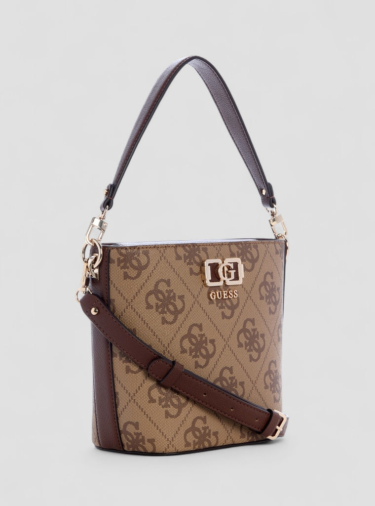 Guess Karnilla handtas coal logo | 024800-Zwart Guess Karnilla handtas coal logo | 024800-Zwart