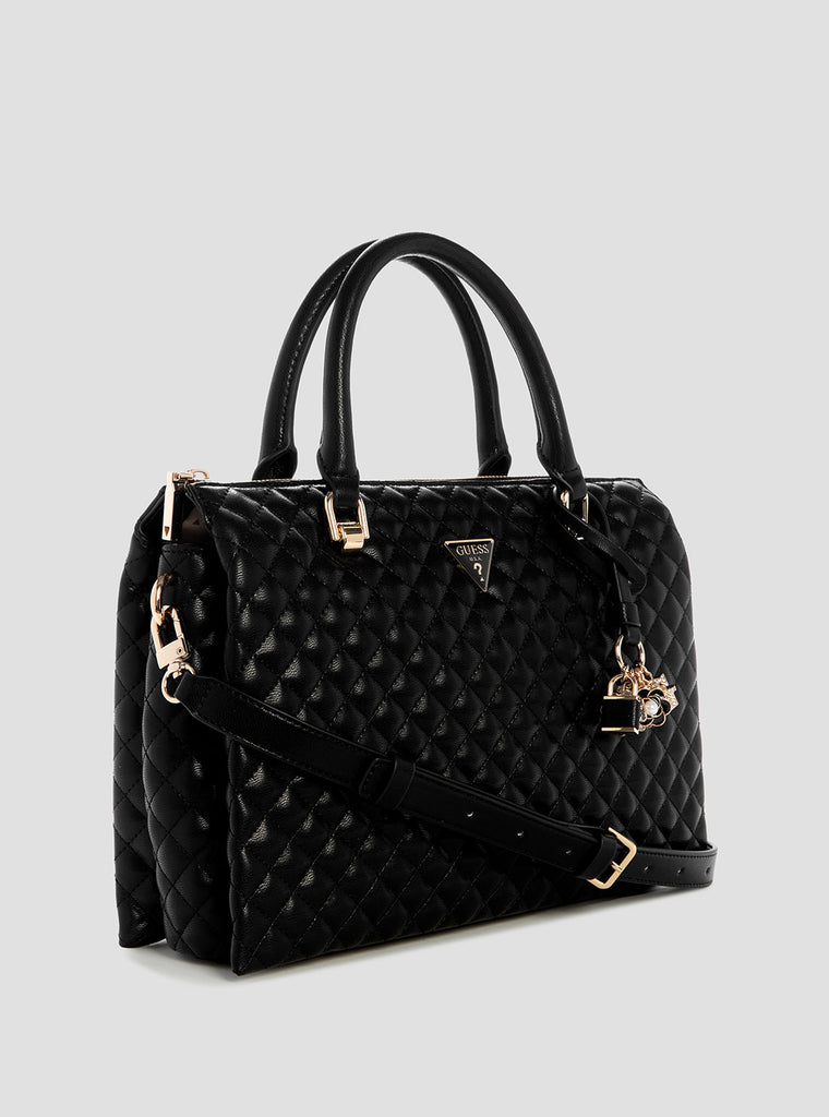GUESS LA Femme Girlfriend Shoulder Satchel Black