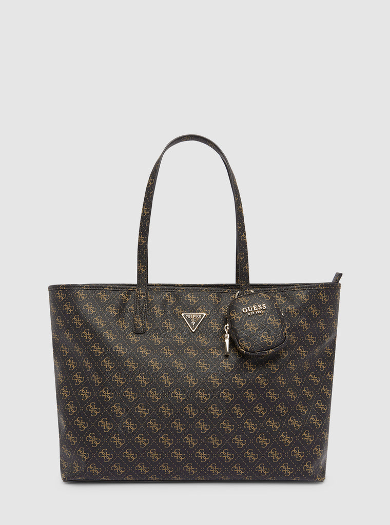 Brown Logo Power Play Large Tote GUESS