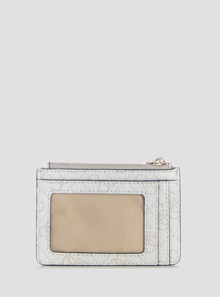 Bone Logo Laurel Credit Card Case | GUESS