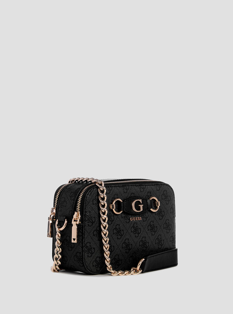 GUESS Umhängetasche Milano Camera Bag S Dark Black
