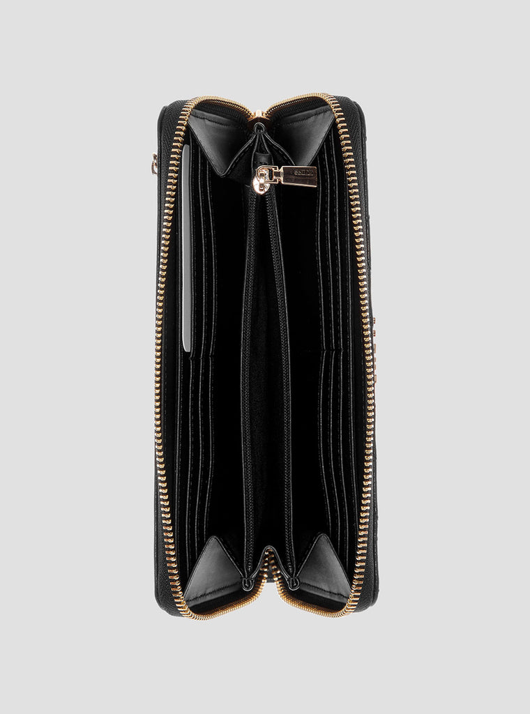 Guess Portemonnee Laurel Zip Around Wallet Black Zwart SWVC8500140