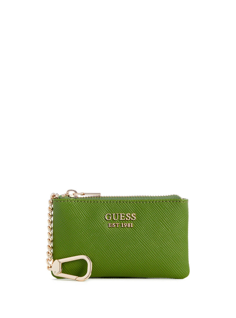 Green Brynlee Zip Pouch GUESS Handbags