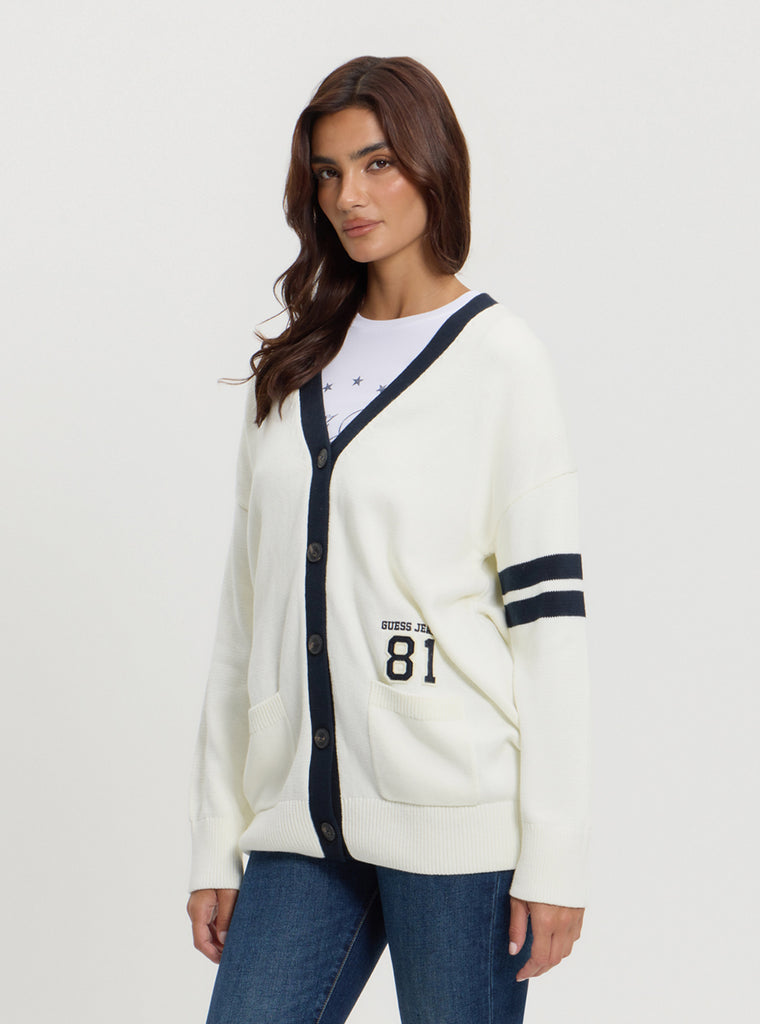 Guess Jeans White Organic Cotton Women Sweatshirt