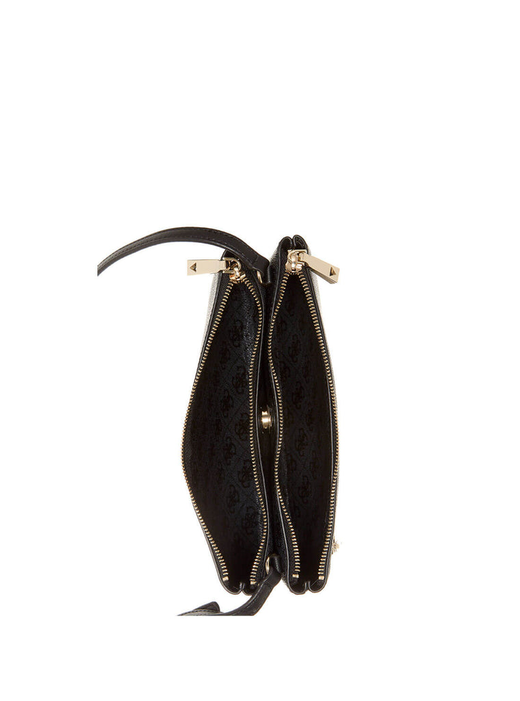 Black Logo Naya Crossbody Bag GUESS Women's Handbags