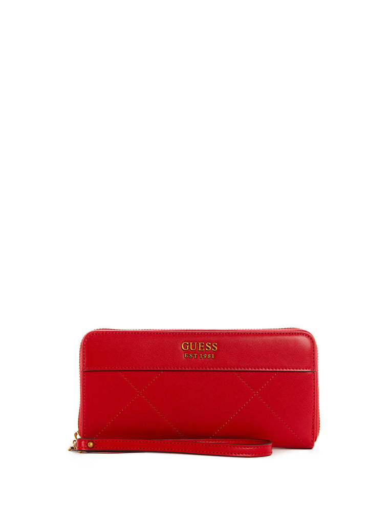 Guess red clearance wallet women's