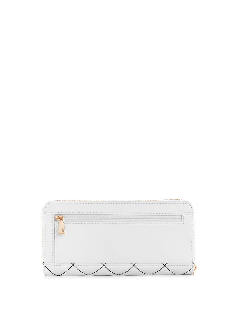 White Multi Quilted Cessily Large Wallet GUESS