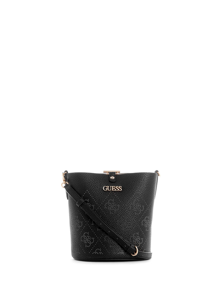 Black Amara Crossbody Bucket Bag GUESS