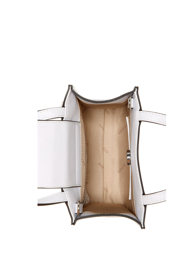 White Picnic Mini Tote Bag GUESS