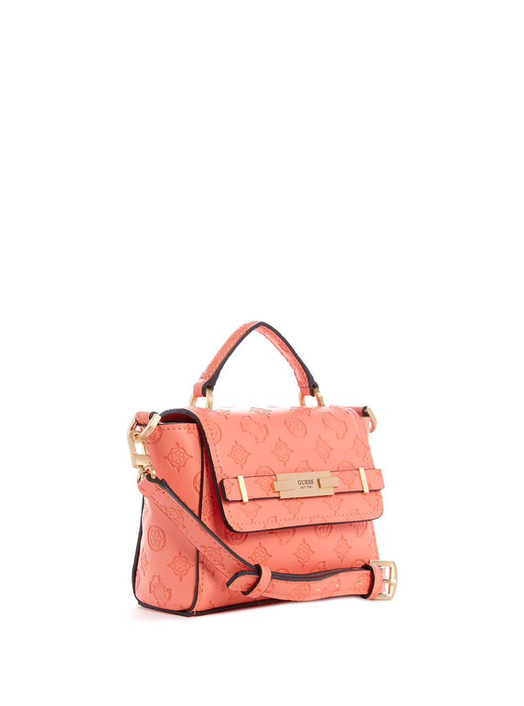 Coral Bea Mini Top Handle Bag GUESS