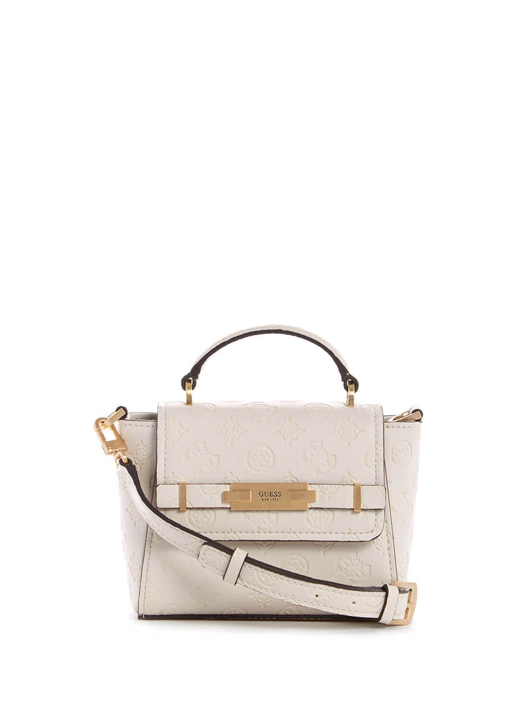 White Bea Mini Top Handle Bag GUESS