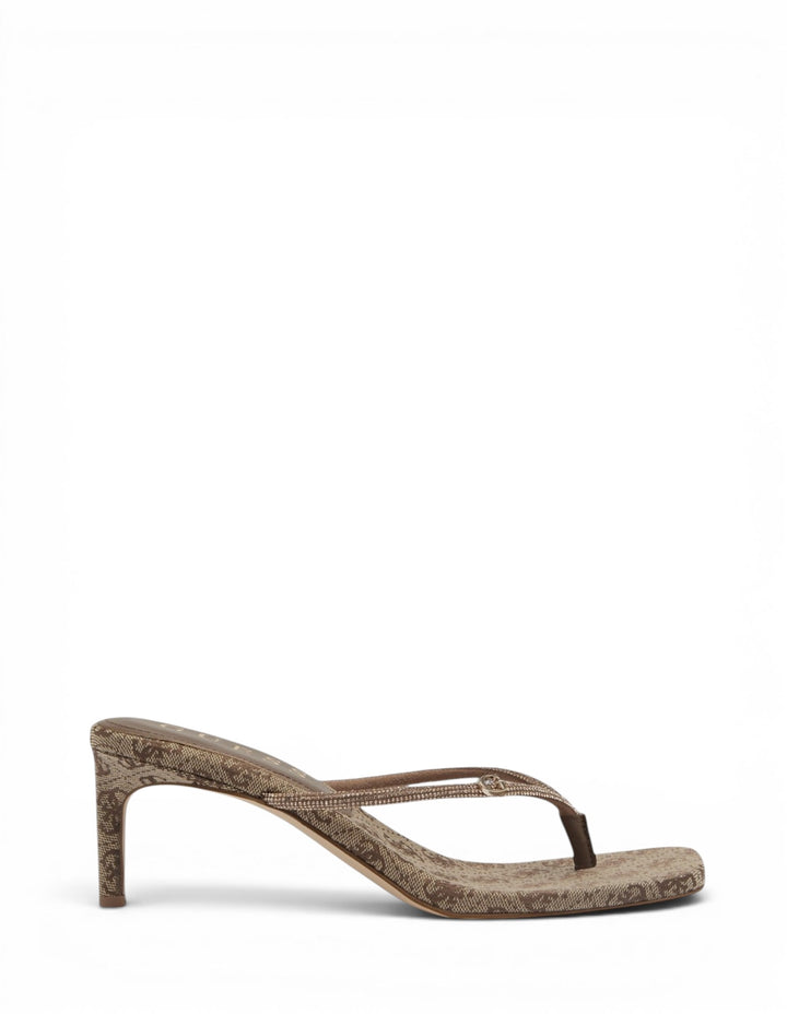 Gold Logo Mayan Heeled Sandals