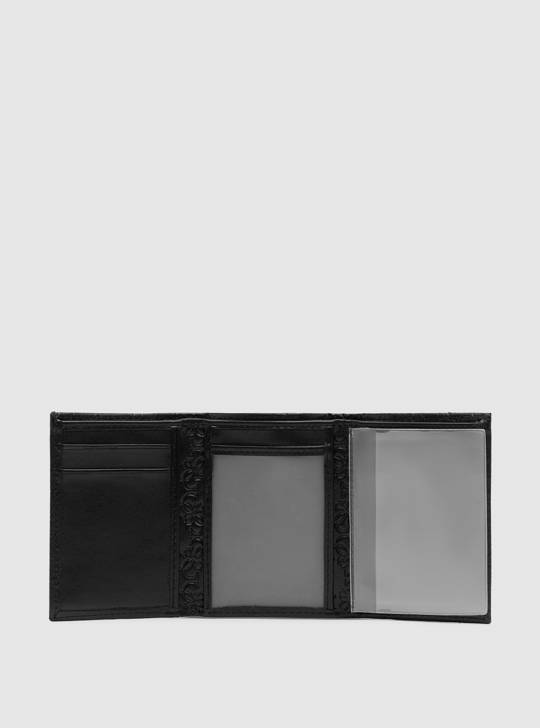 GUESS Mens Wallet Black Gandy Trifold Wallet 31GOE11002 Inside View