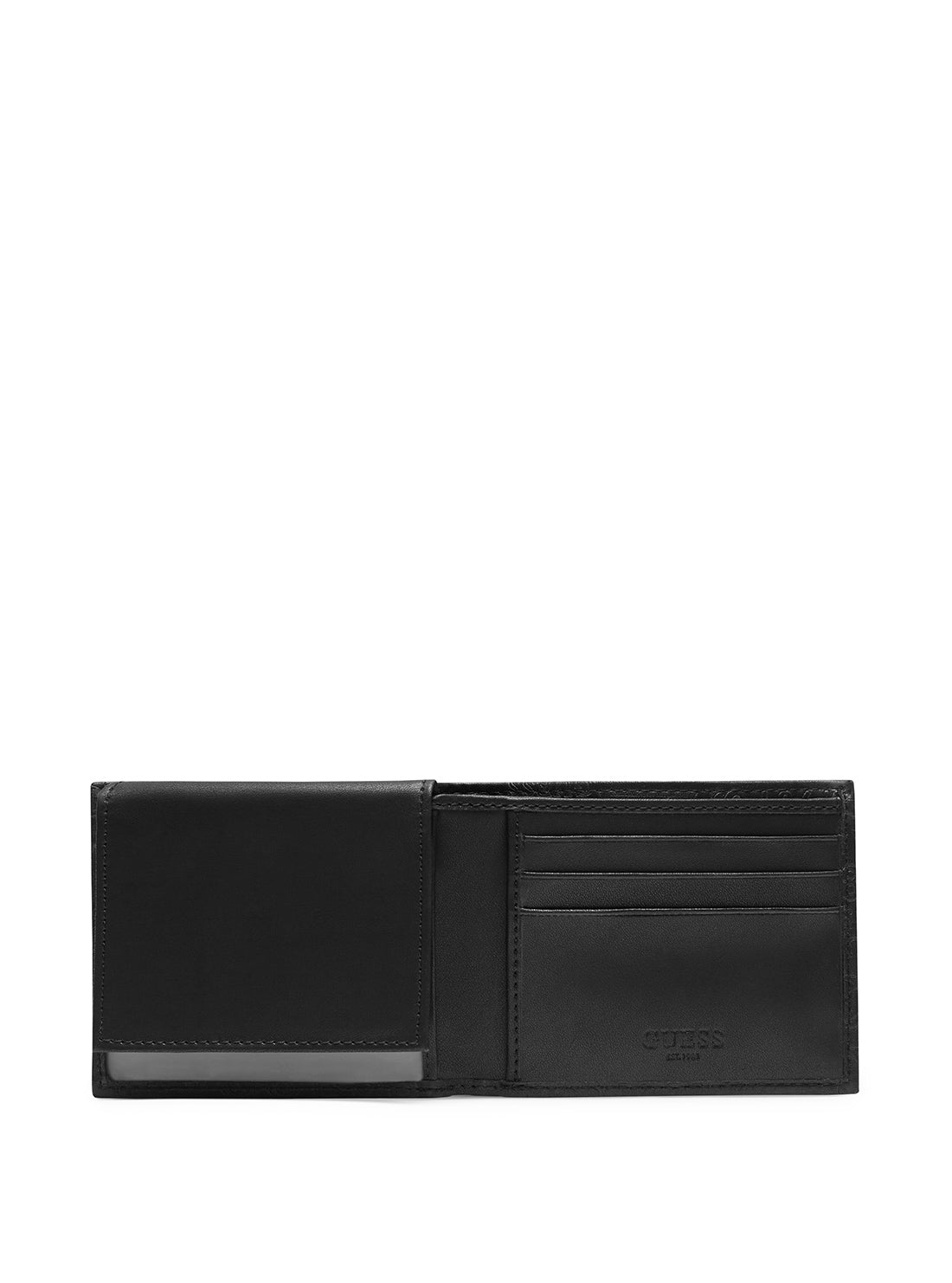 GUESS Black Logo Coso All Over Embossed Wallet inside view