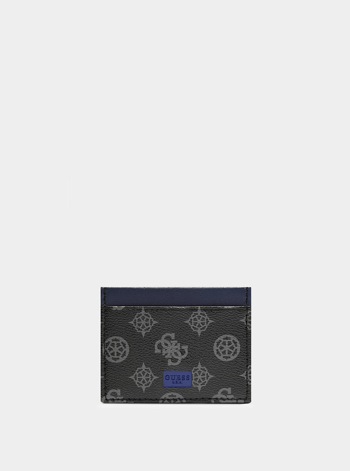 GUESS Mens Wallet Black Logo Temma 31GUE20057 Front View