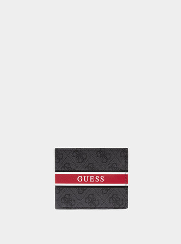 GUESS Black Dinate Slimfold Wallet