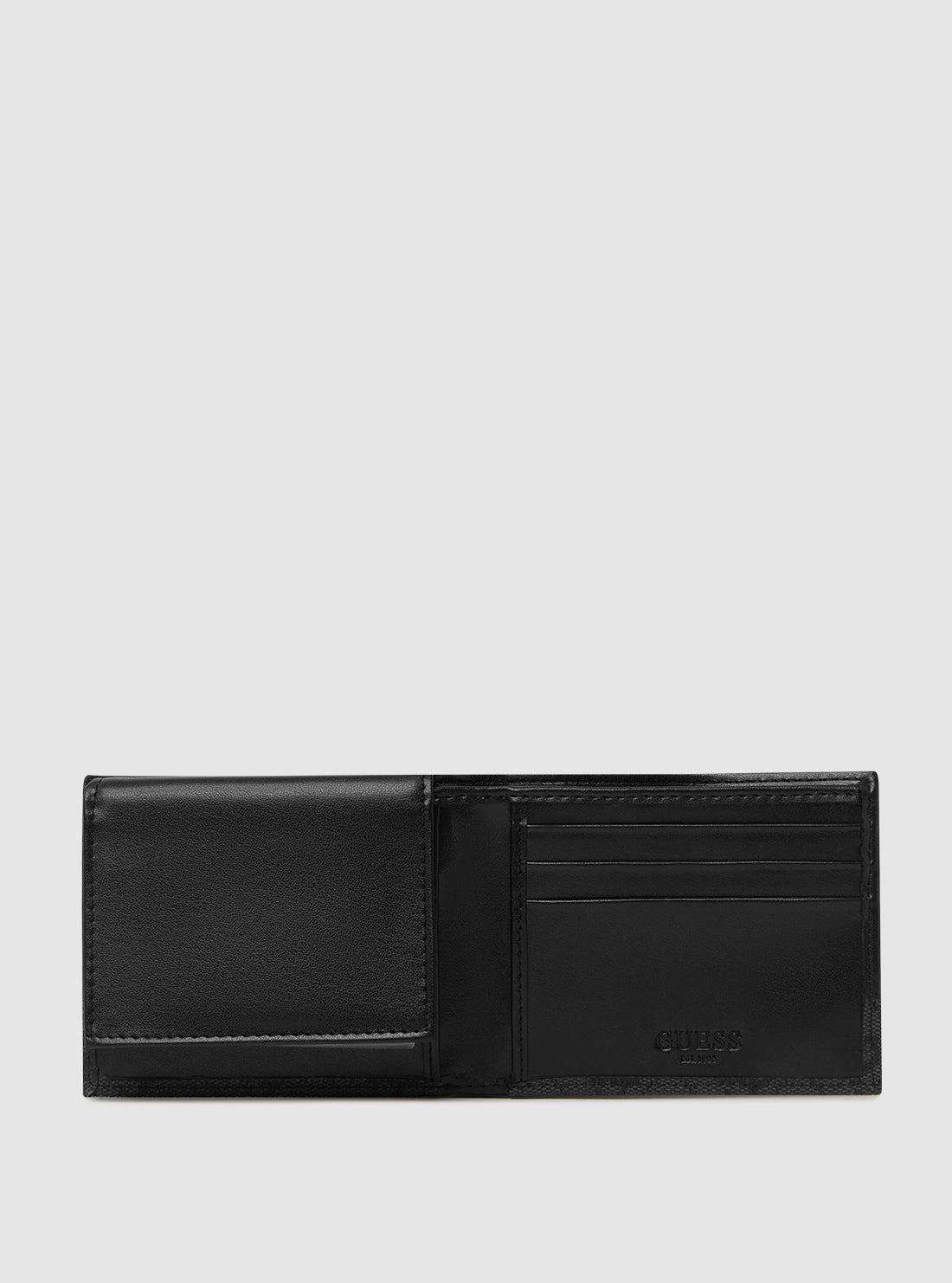 GUESS Mens Wallet Black Fabio Passcase Wallet 31GUE22102 Inside View