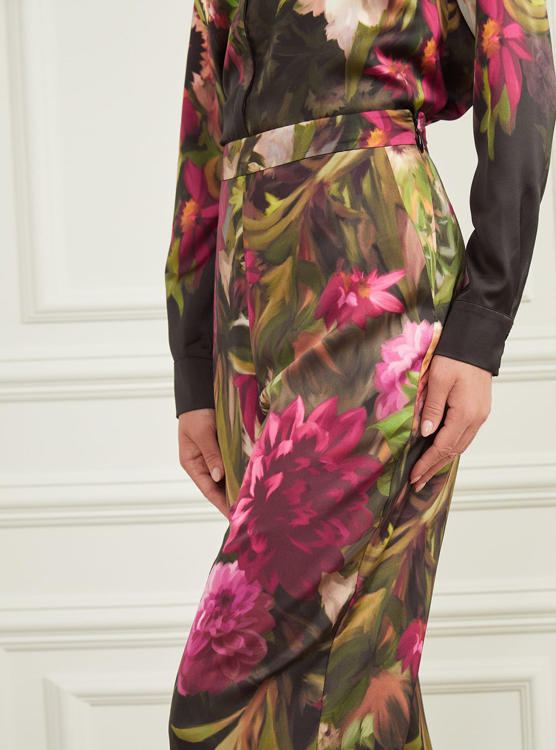 Marciano Floral Slick Pants