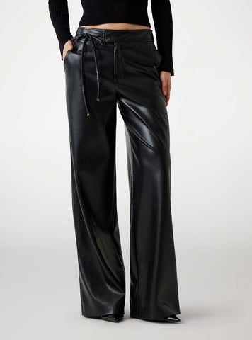 GUESS Marciano Black Gladys Wide-Leg Pant 5BGB087389A Front View