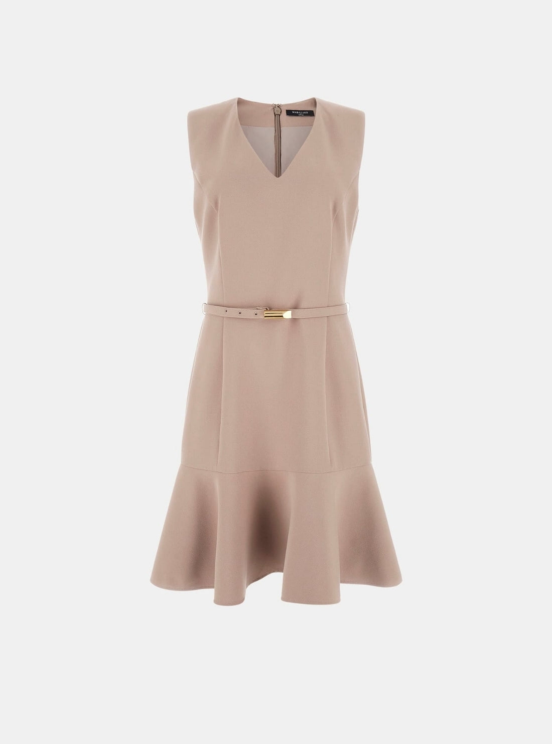 GUESS Marciano Beige Dalia Flared Mini Dress 5BGK177046A Flatlay