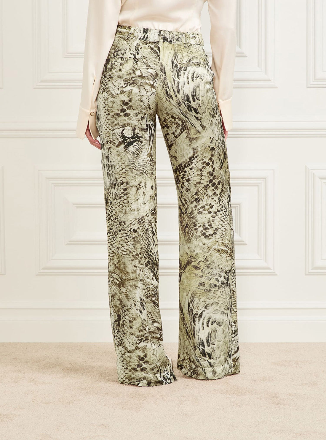 GUESS Marciano Skin Print Giselle Straight Pant 5GGB017298A Back View