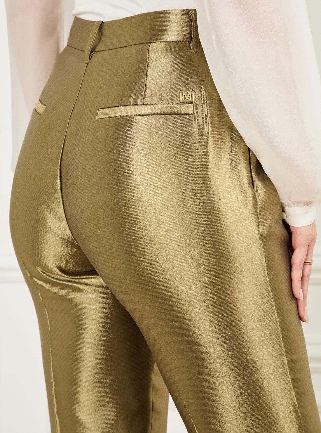 GUESS Marciano Gold Milla Pant 5GGB187312A Back Side View