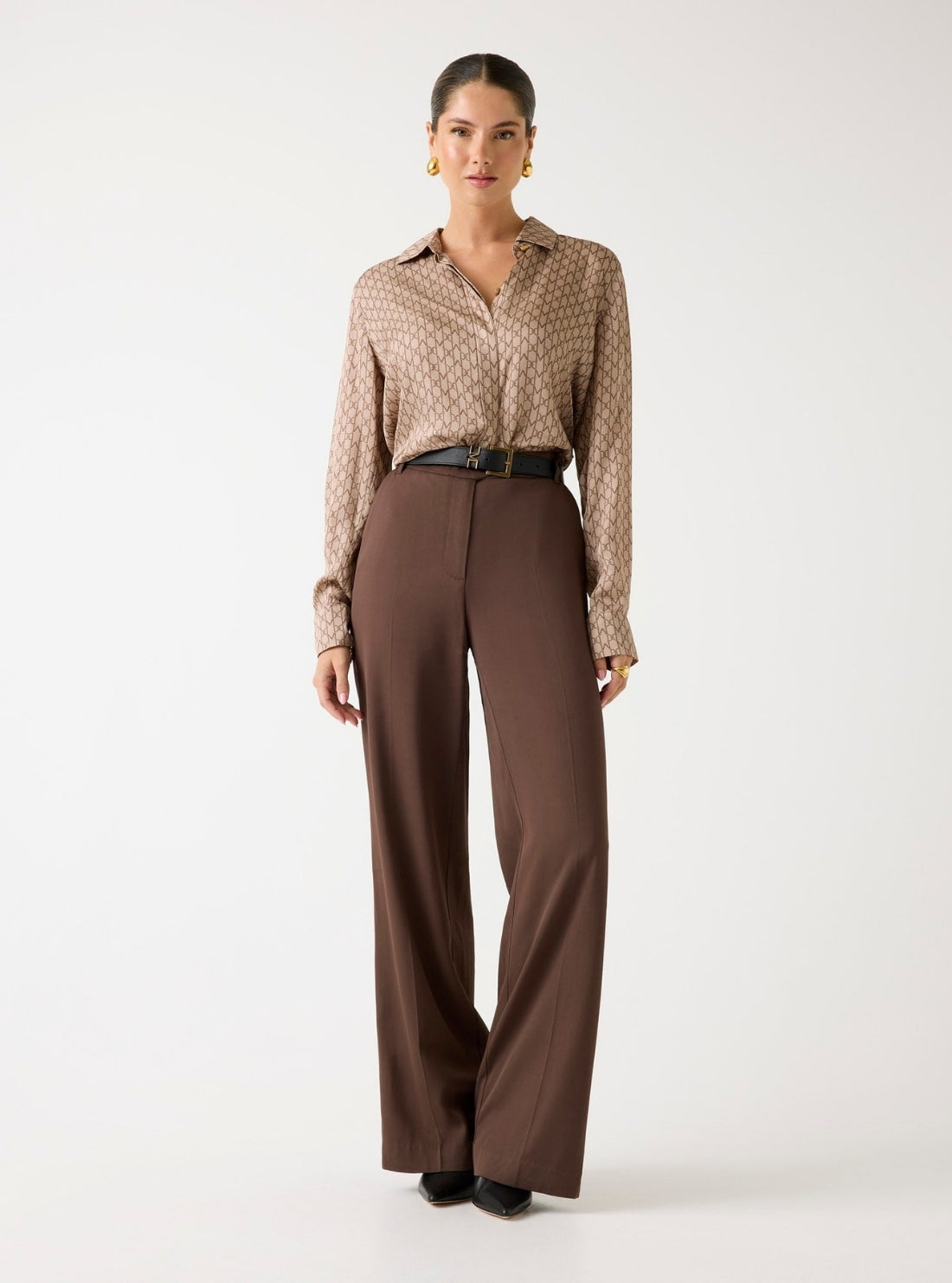 GUESS Eco Marciano Beige Melissa Logo Shirt 5GGH327298A Full view