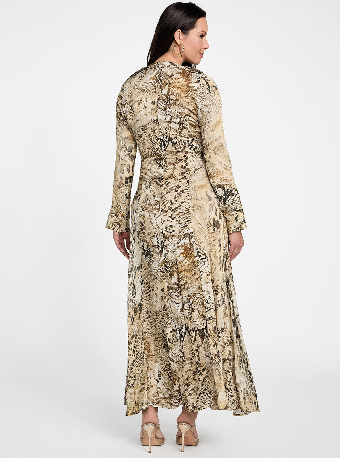 Marciano Women's Skin Print Giselle Maxi Dress 5GGK087298A Back View