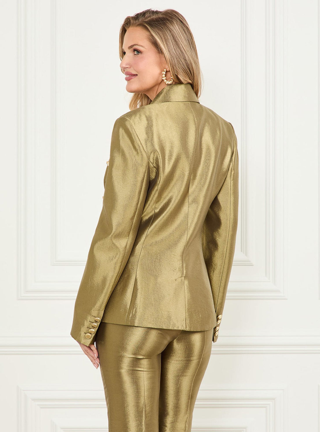 GUESS Marciano Gold Milla Blazer Jacket 5GGN207312A Back View 