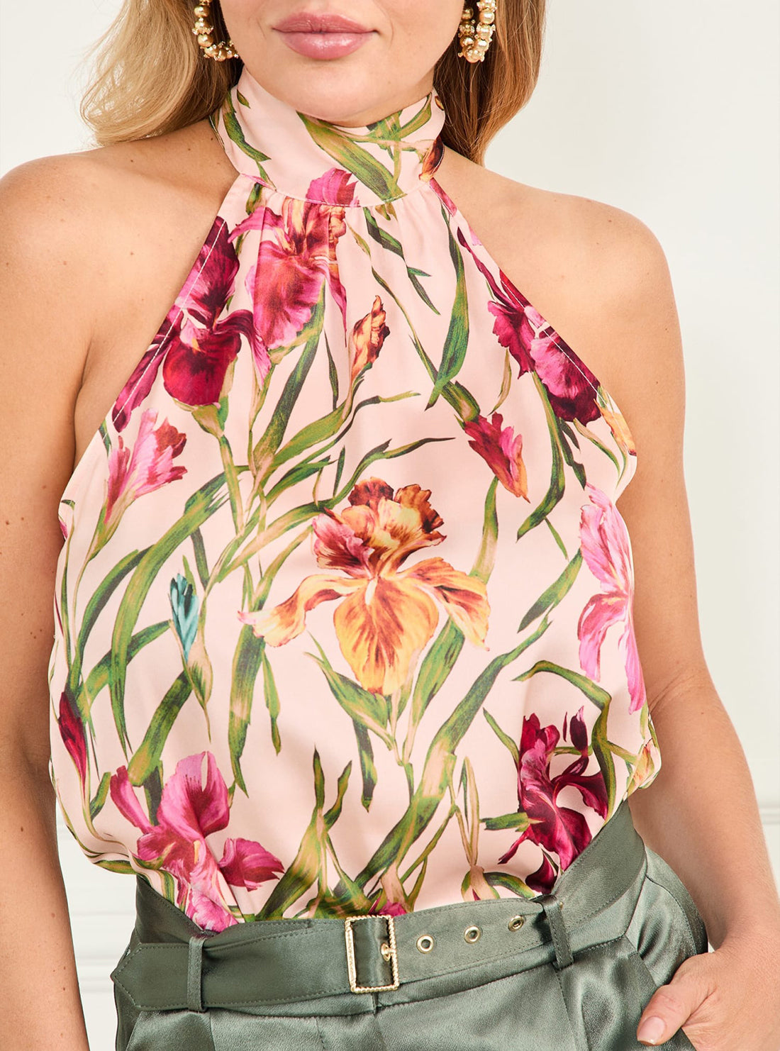 Marciano Floral Print Iris Bodysuit