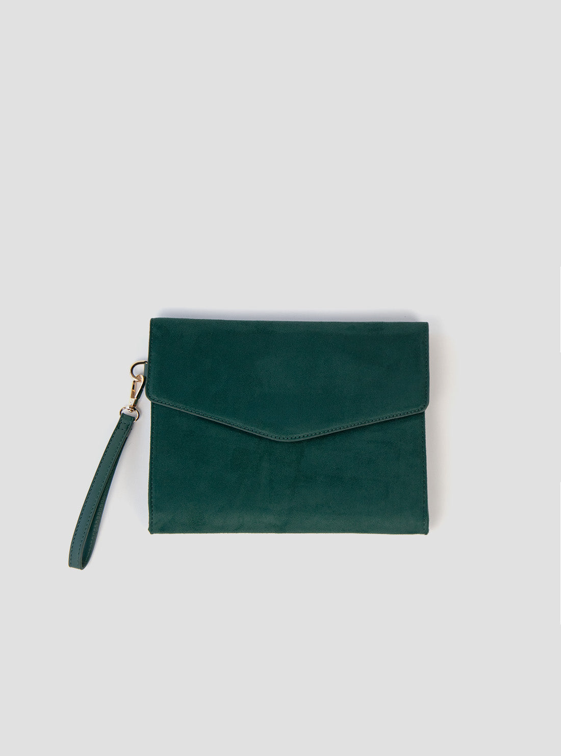 GUESS Womens Green Suede Wristlet | Gift With Purchase_2