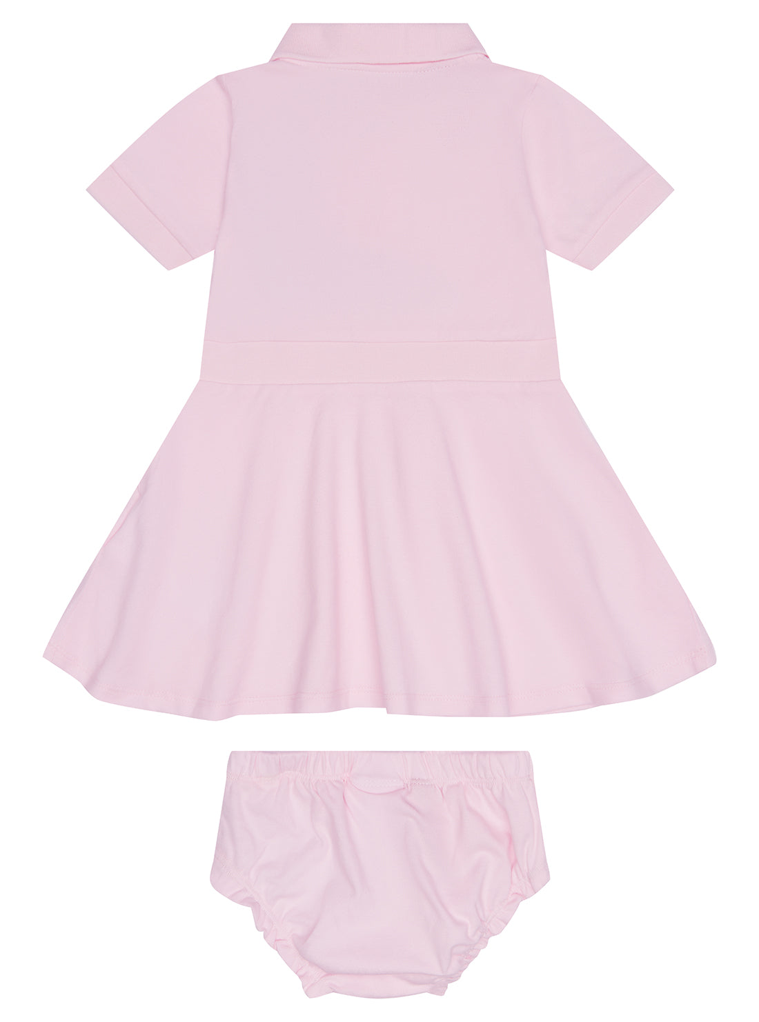 Pink Piquet Dress and Pantie Set (0-12M)