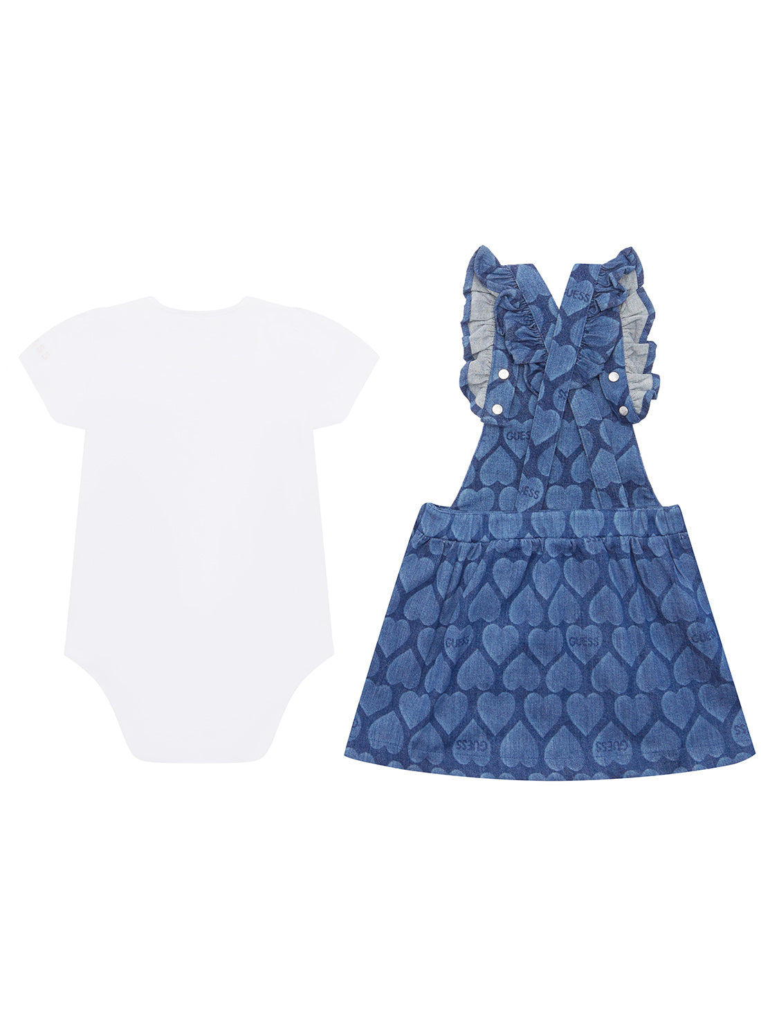 Blue Denim Skirt and Onesie Set (0-12M)