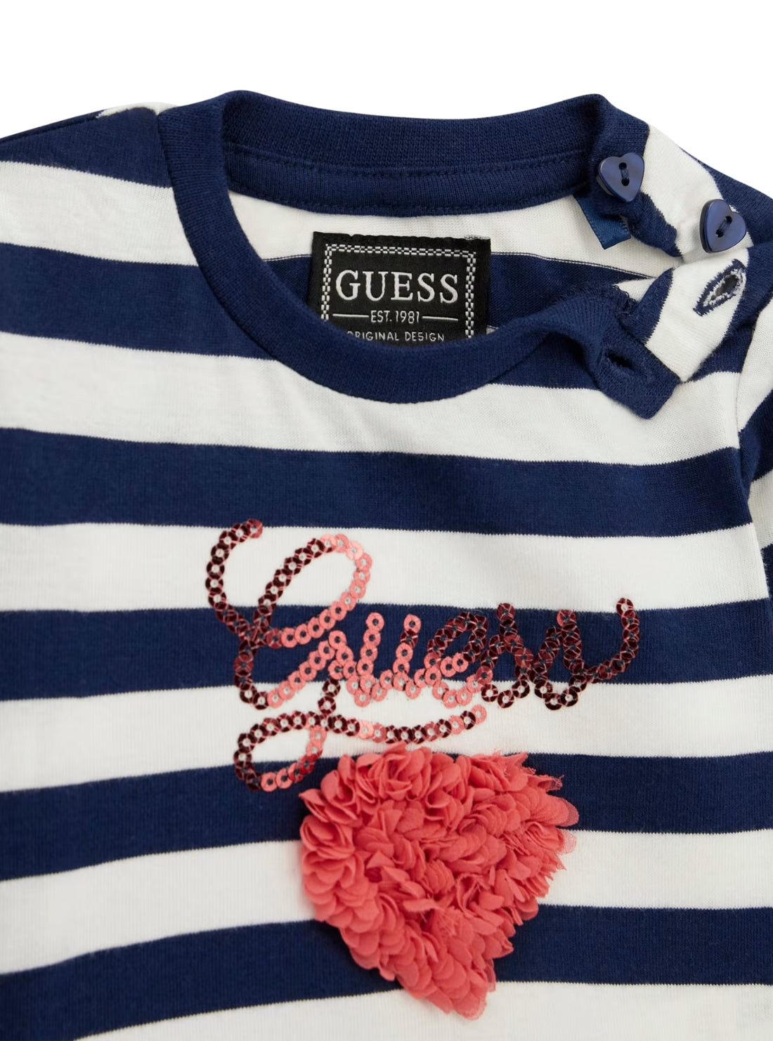 GUESS Kids Blue Long Sleeve T-Shirt and Leggings Set (6-18m) A5YG08K9N34 Detail View_2