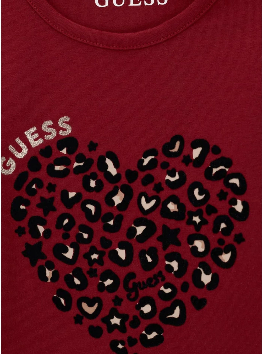 GUESS Kids Red Heart Print T-Shirt & Leggings Set (0-9m) A6BG06K5973 Detail View3