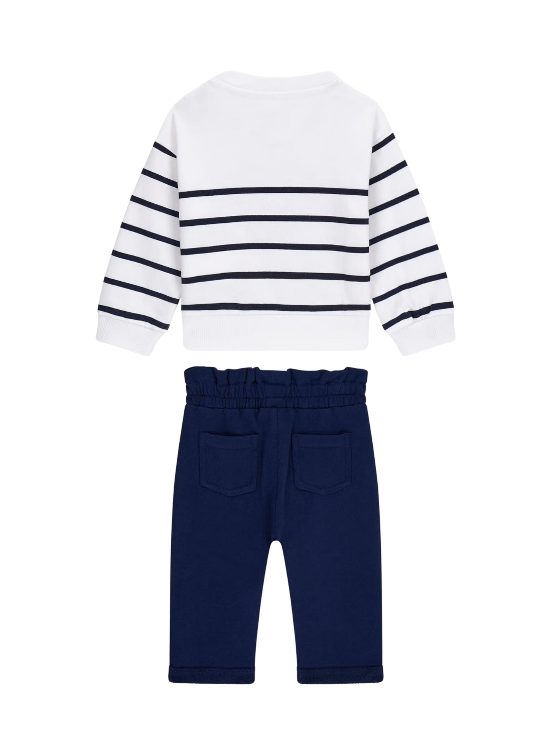 GUESS Kids White Active Top and Pants Set (0-18m) A6RG06KA6R4 Back View