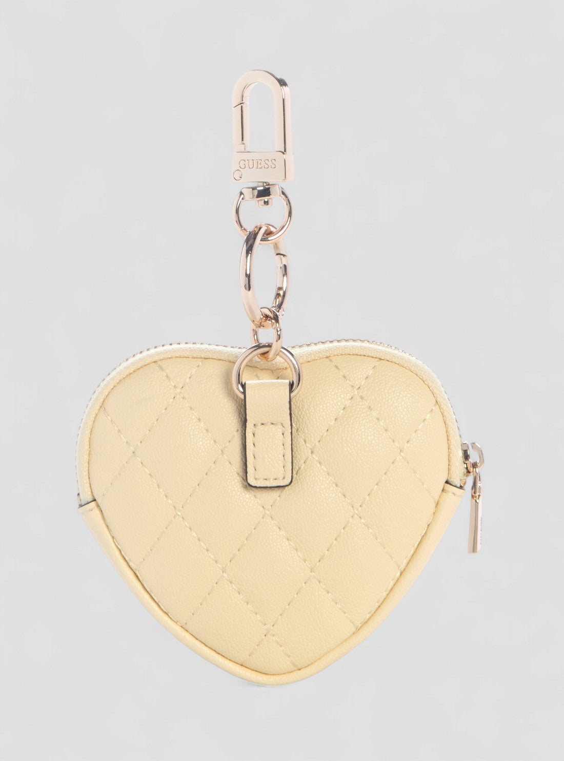 GUESS Accessories Yellow Heart Pouch Keychain A7460108 Back View