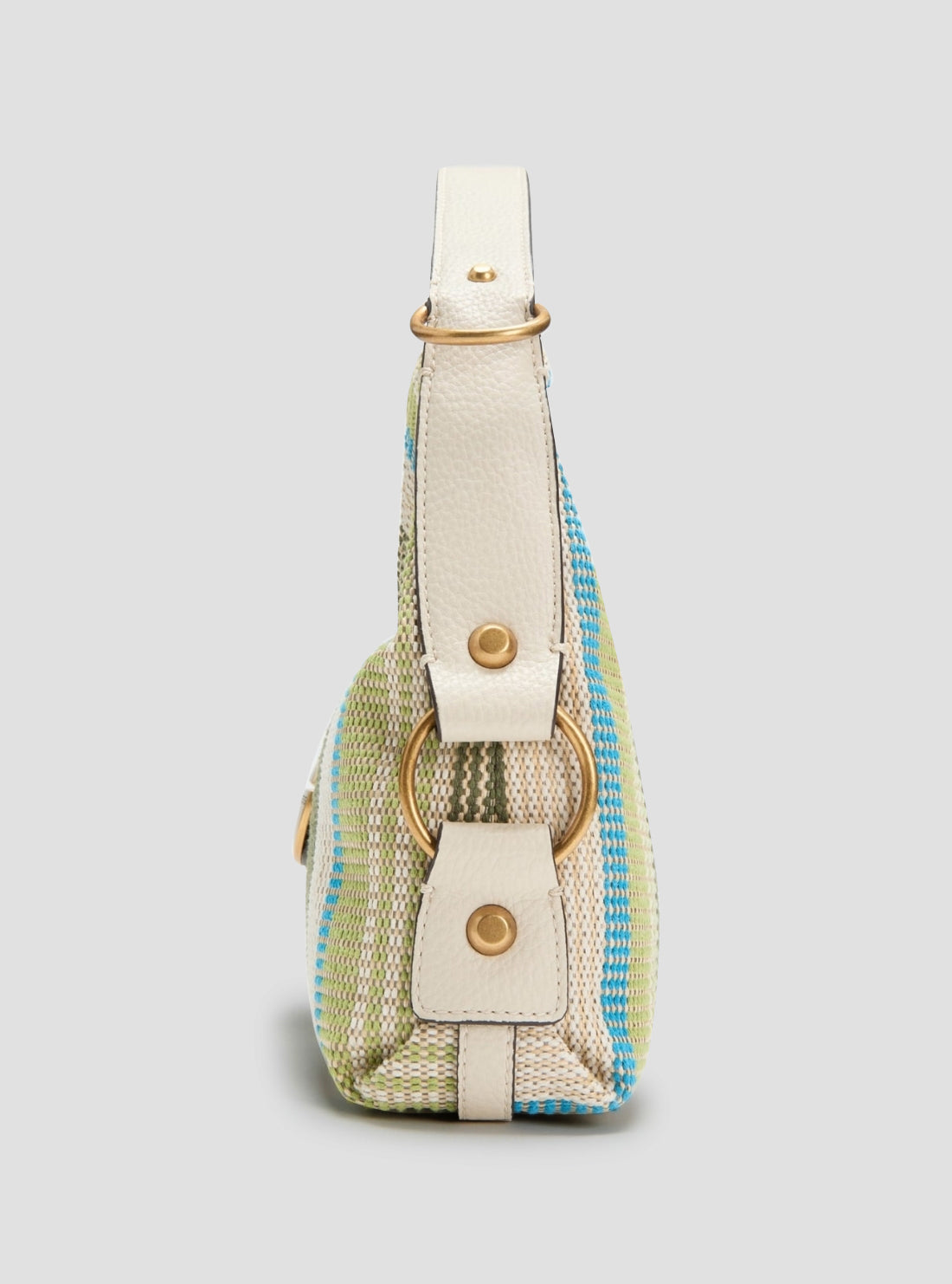 GUESS Womens Olive Multi Camden Shoulder Bag AB93081 Side View