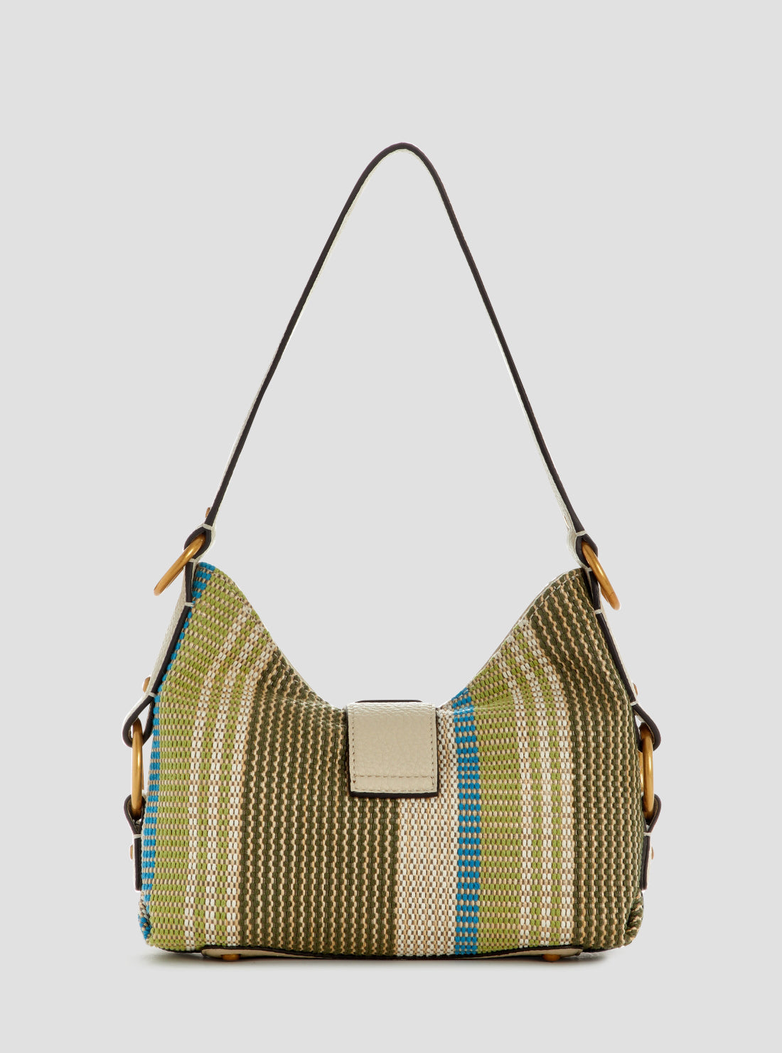 GUESS Womens Olive Multi Camden Mini Shoulder Bag AB930872 Back View