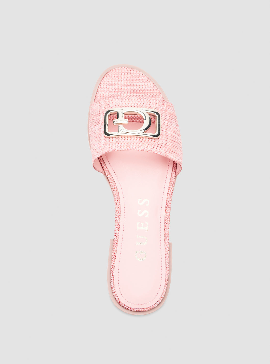 GUESS Womens Pink Adrinna Slides ADRINNA Top View