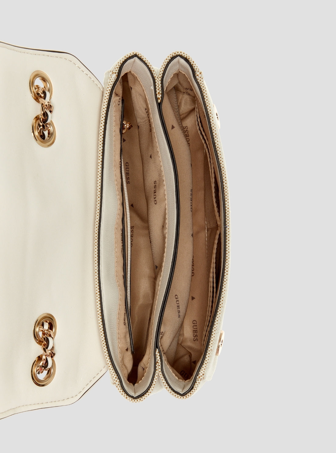 GUESS Womens Floral Multi Giully II Convertible Flap Bag AE967320 Inside View