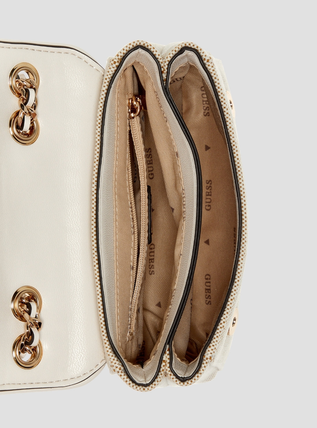 Beige Floral Giully Mini Convertible Flap Bag